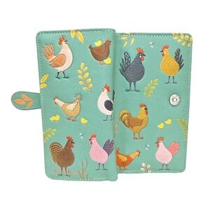 Women’s Green Chicken Print Wallet